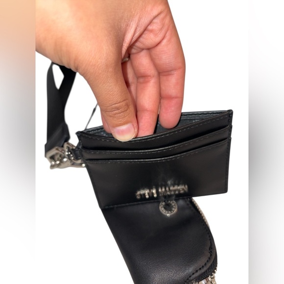 NWT Steve Madden Black Flat Wallet, Key Chain and Pouch Set - Picture 4 of 9